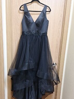 JJs House Black High-Low Tulle Party Dress for Girls